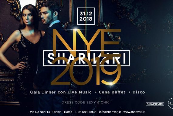 New Year's Eve 2019 in Rome at Shari Vari