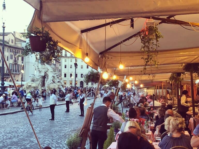 ristorante pizzeria 4 fiumi piazza navona rome