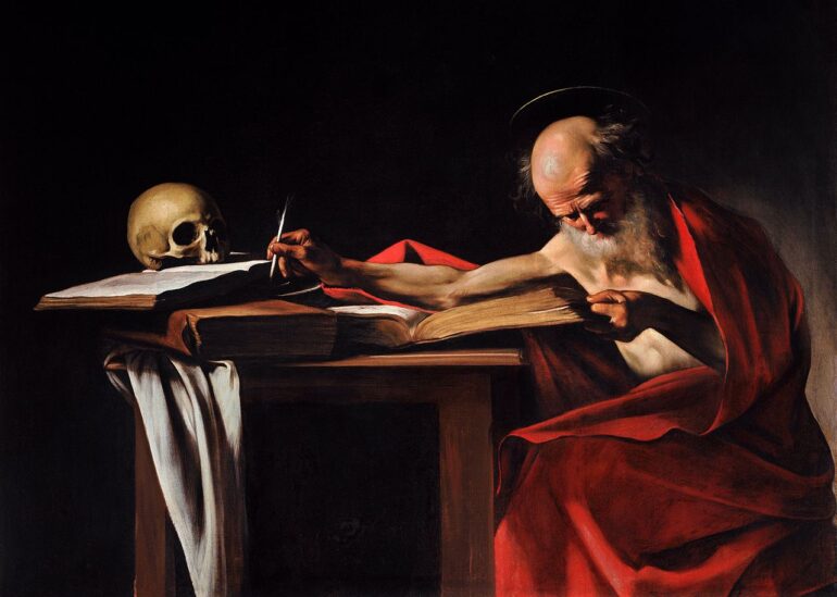 Saint_Jerome_Writing-Caravaggio