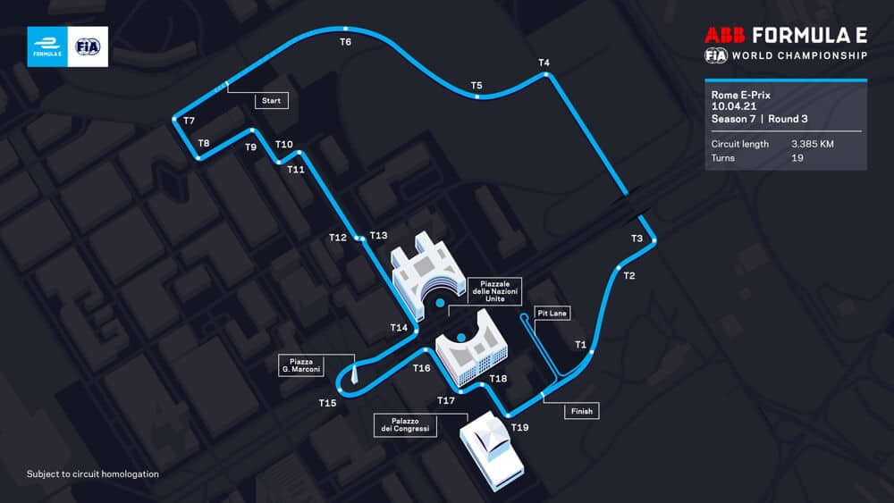 track formula e rome eur