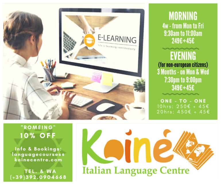 online italian courses rome