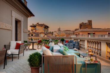 Singer Palace Hotel's Rooftop Restaurant and Bar in Rome