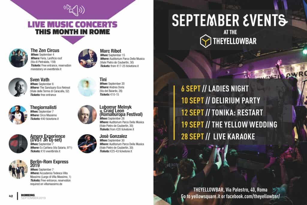 Best Events in Rome this month