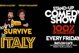 "How to survive in Italy" Comedy Show in Rome