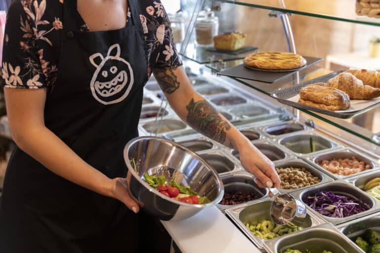 Market: Juice and Salad Bar in Rome's centro storico