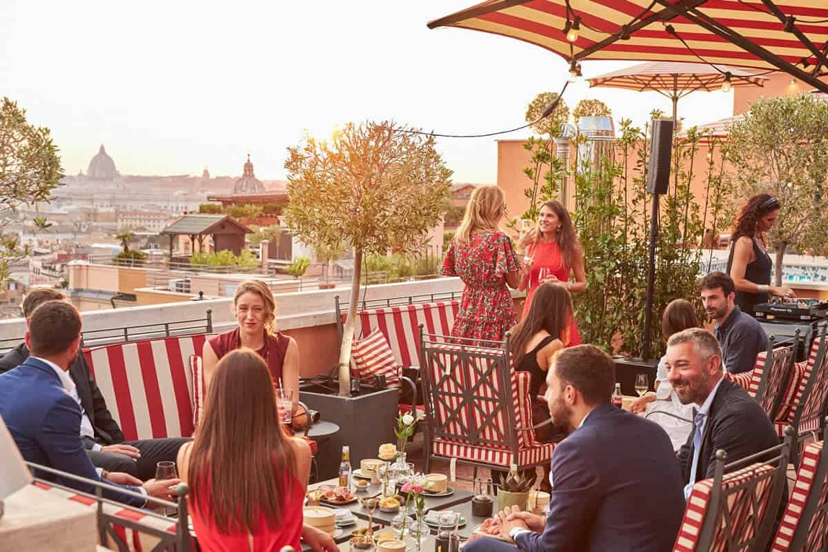Cielo bar rooftop bar in Rome