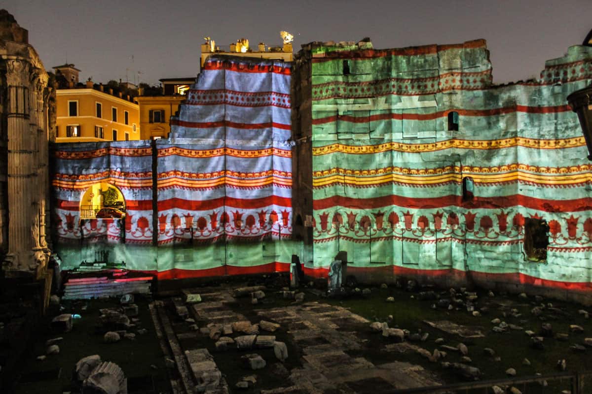 Viaggio nei Fori - Multimedia show at the Forum of Augustus