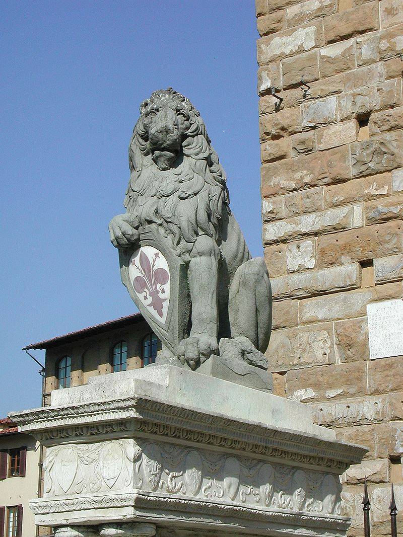 Donatello’s Marzocco piazza della signoria florence