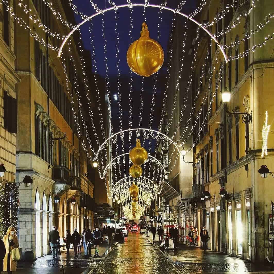 via del babuino luci di natale 2020