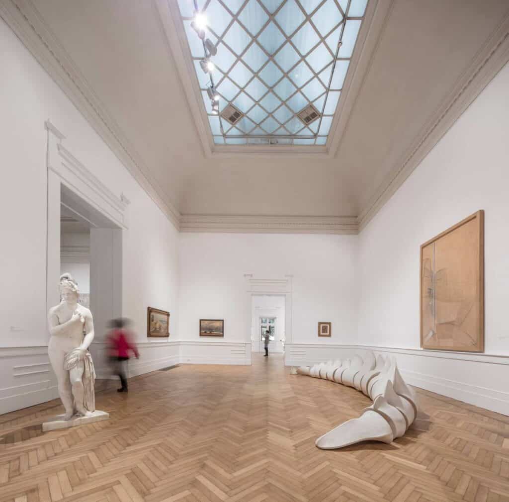 Galleria Nazionale d'Arte Moderna e Contemporanea displays over 20.000 artworks from different periods and styles next to Villa Borghese.