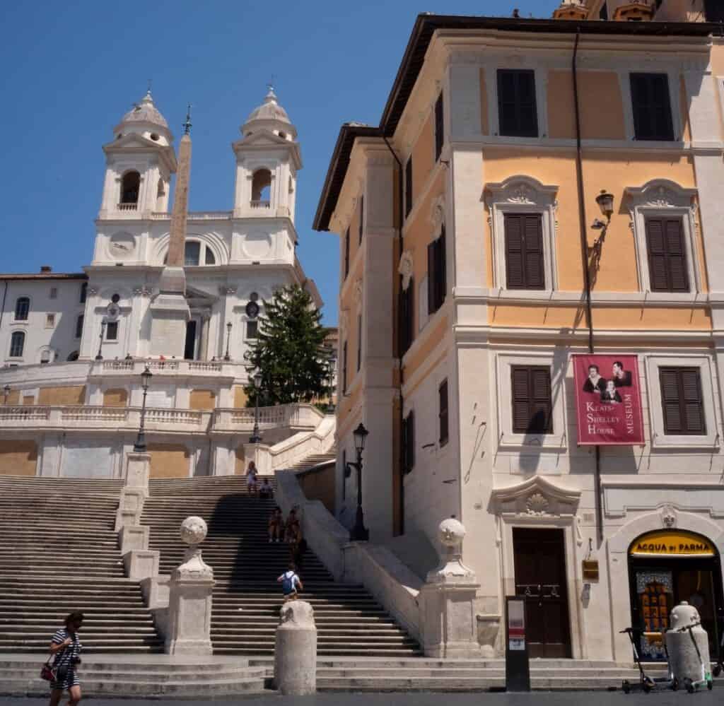 The English poet John Keats lived and died in Rome. Let's look at the places he liked to go, 200 years after his death.