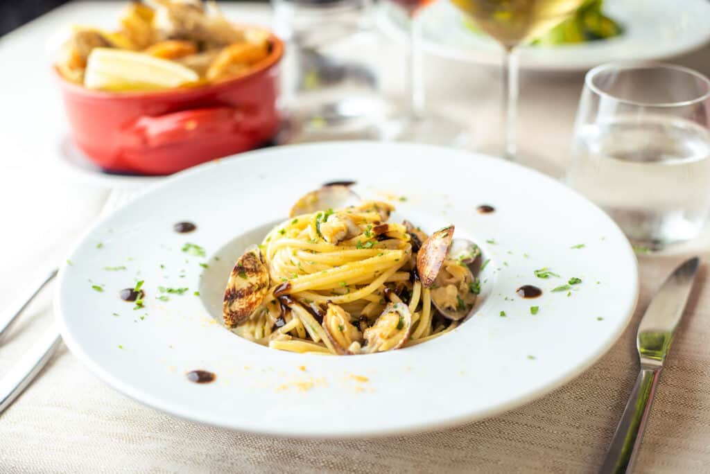 Mare Nostrum Seafood is a Sicilian restaurant in Trastevere, Rome, uniting various mediterranean traditions.