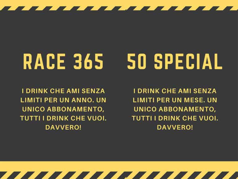 Race Club Speakeasy Race 365 abbonamento offerta