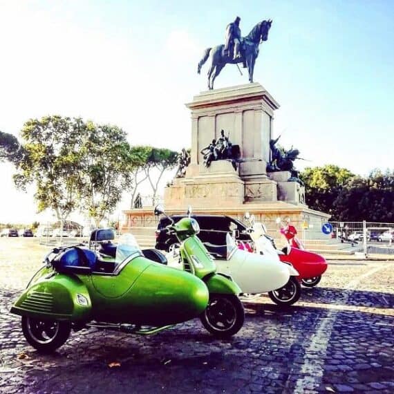 Take a leap back in time: the Vespa Sidecar Tour of Rome