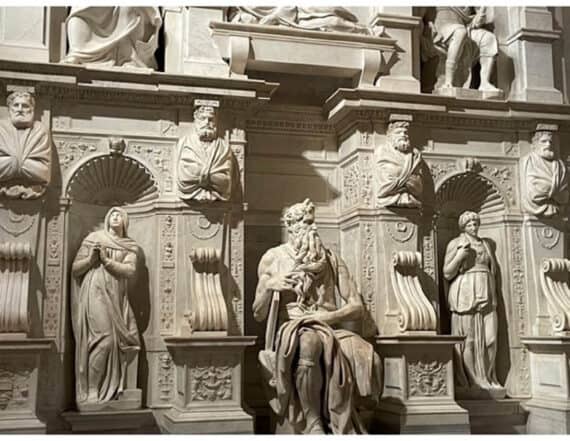 Michelangelo’s Moses Statue in Rome