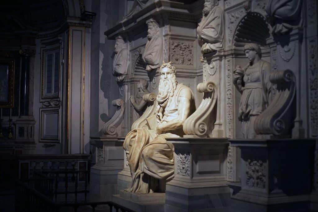 Michelangelo’s Moses Statue in Rome