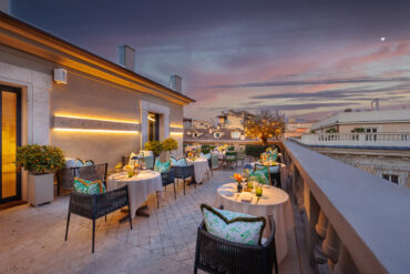 Singer Palace Hotel's Rooftop Restaurant and Bar in Rome