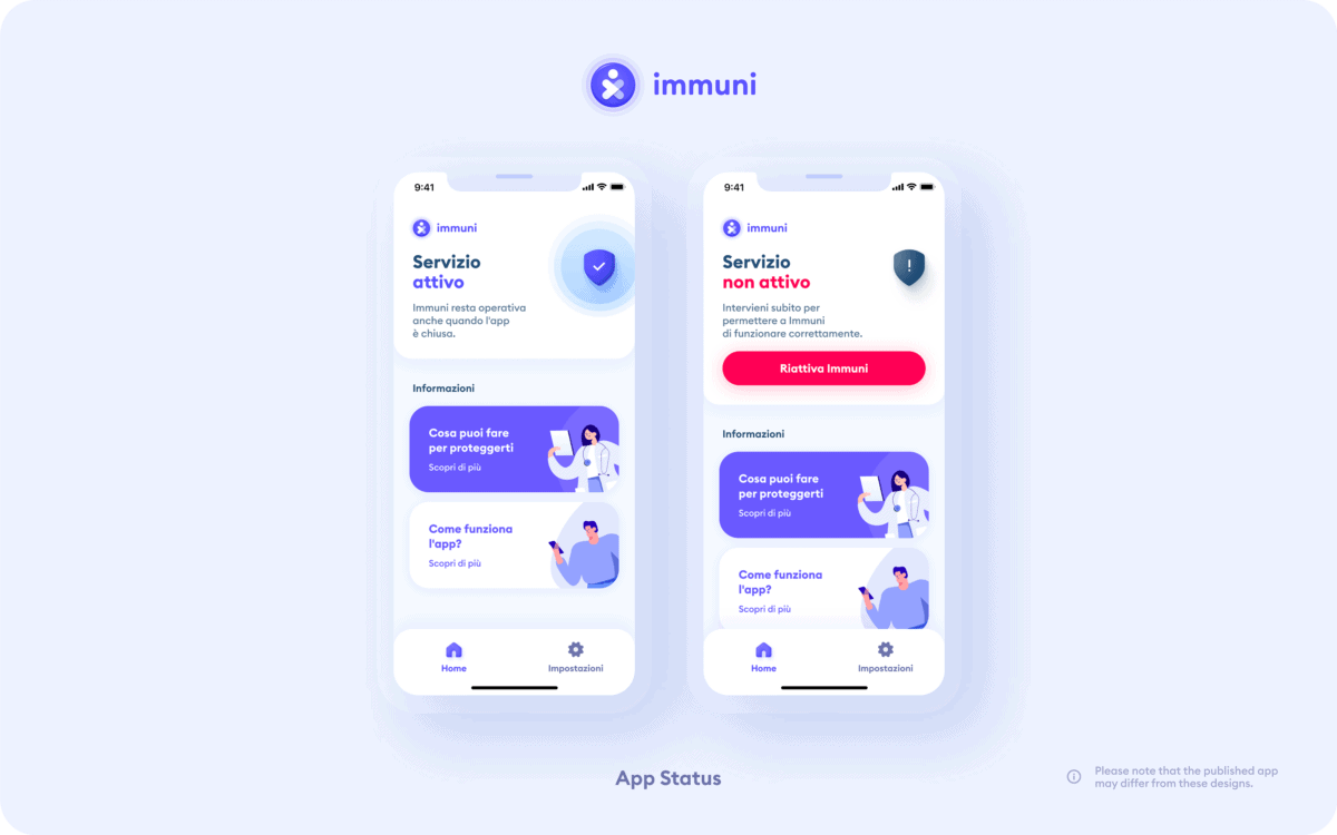 Immuni app