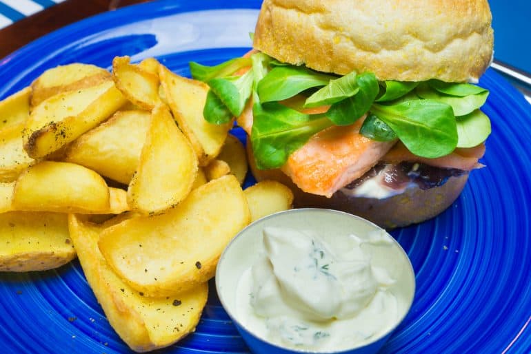 Salmon burger Bancina 63