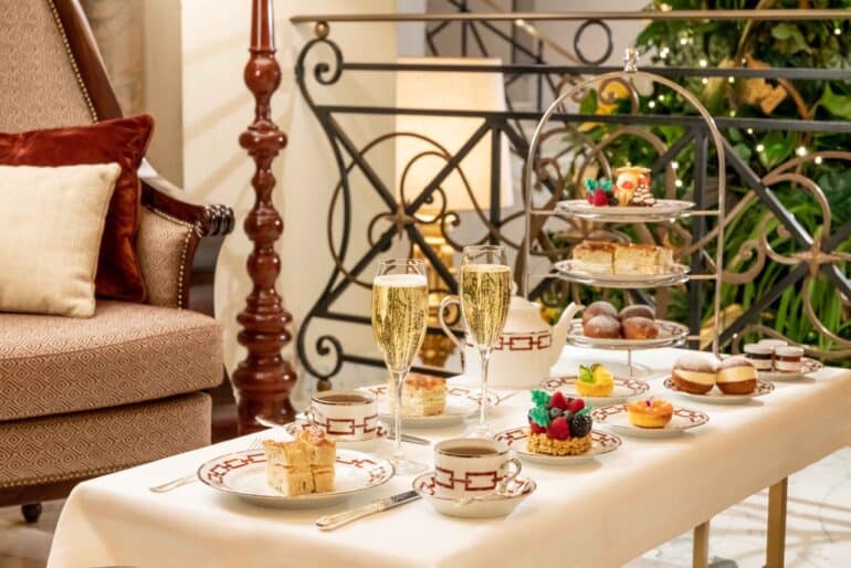 Festive Afternoon Tea with an Italian Touch at Rome's Hotel Eden