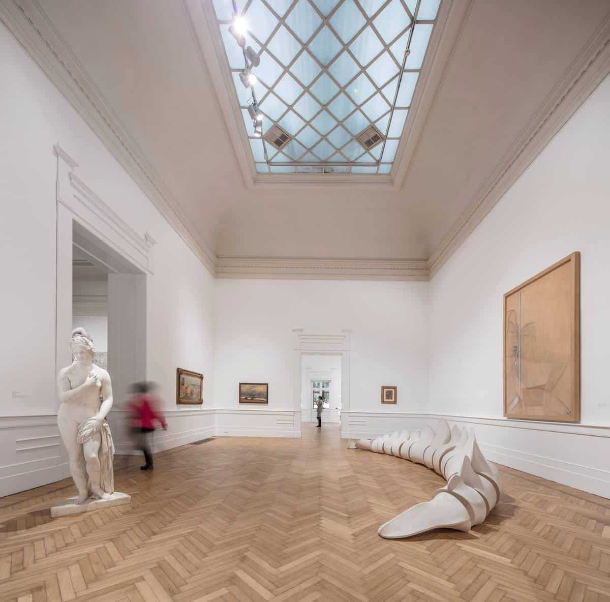 Galleria Nazionale d'Arte Moderna e Contemporanea displays over 20.000 artworks from different periods and styles next to Villa Borghese.