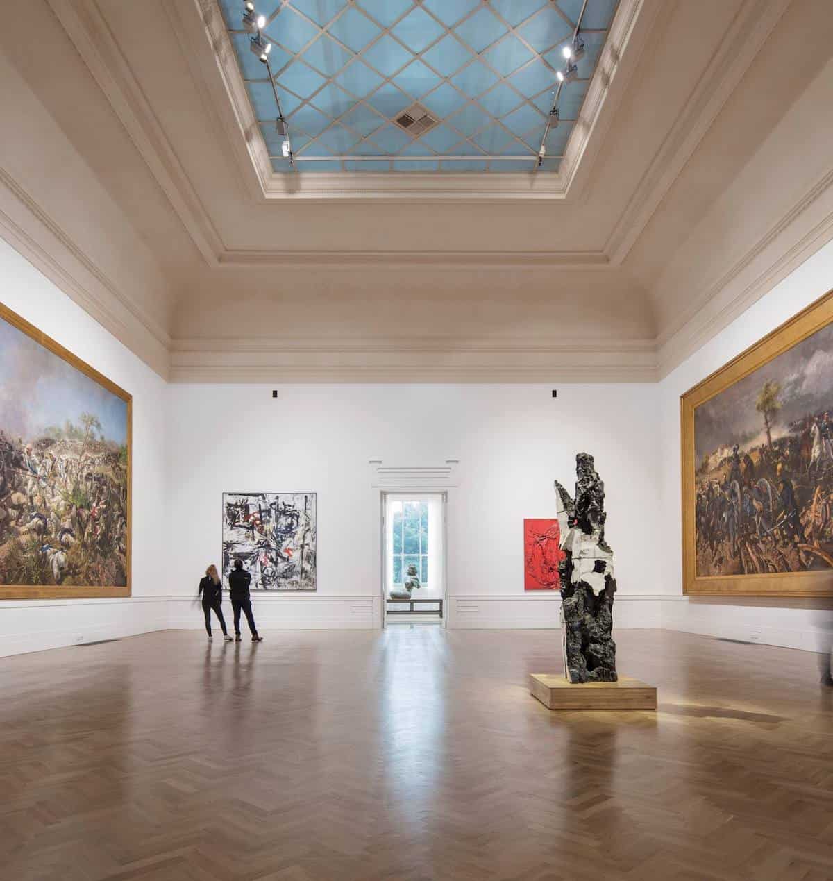 Galleria Nazionale d'Arte Moderna e Contemporanea displays over 20.000 artworks from different periods and styles next to Villa Borghese.