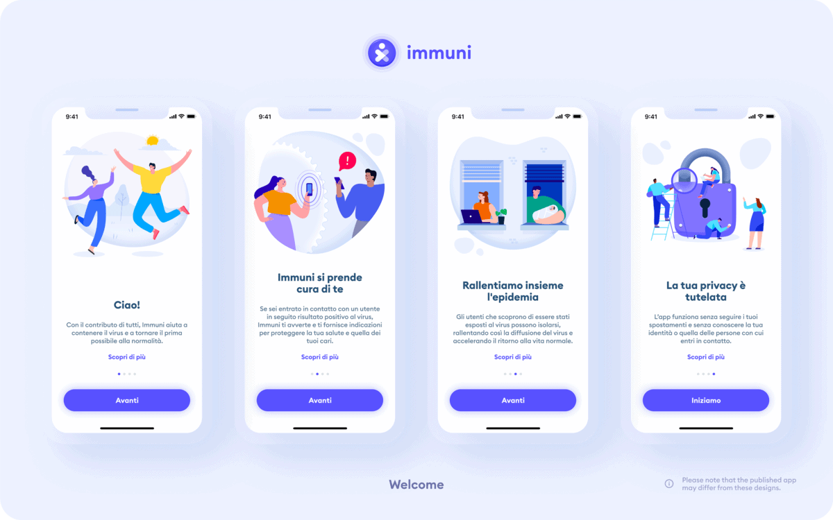 Immuni app