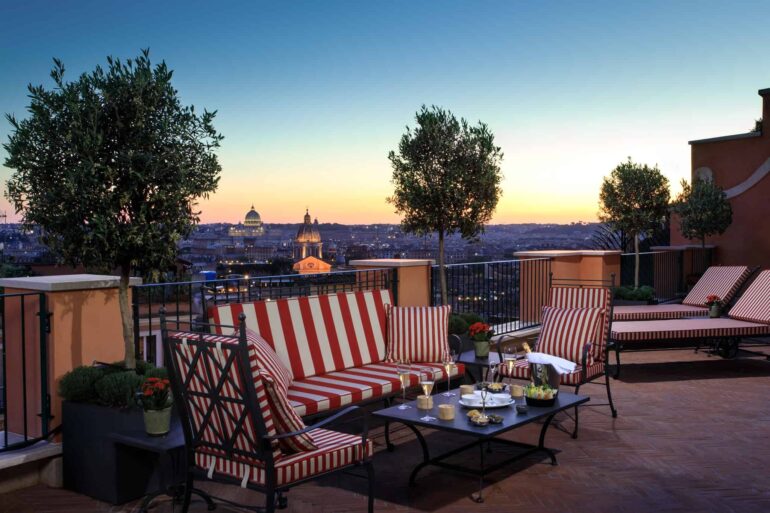 Cielo Rooftop restaurant and Bar in Rome