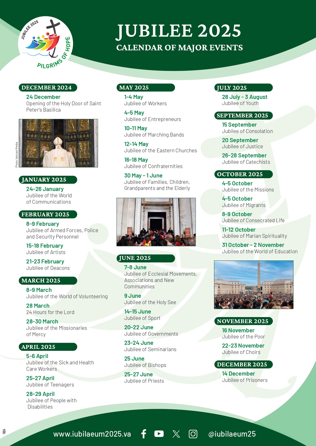 jubilee 2025 main events