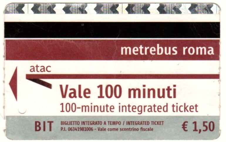 metro bus ticket rome