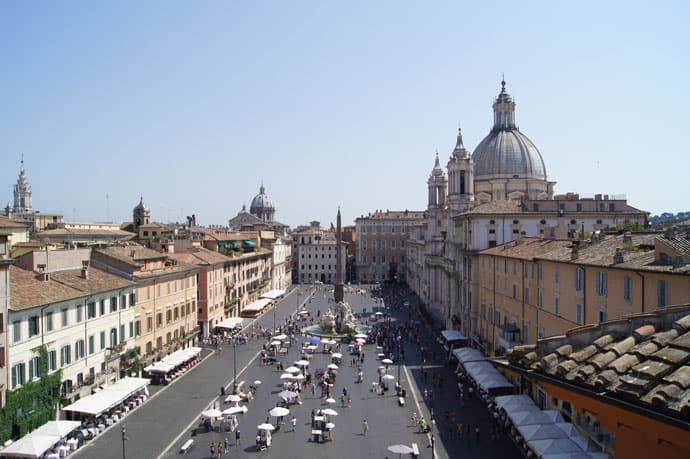 The Piazza Navona neighbourhood of Rome