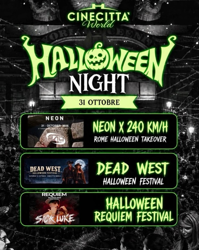 cinecittà world roma halloween