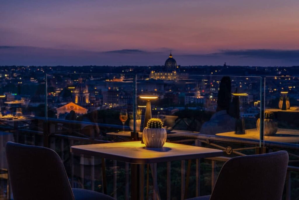 Best restaurants in hotel in Rome.