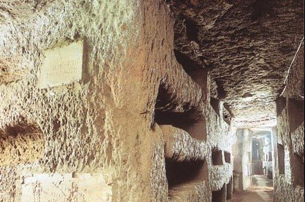The catacombs of Domitilla Rome