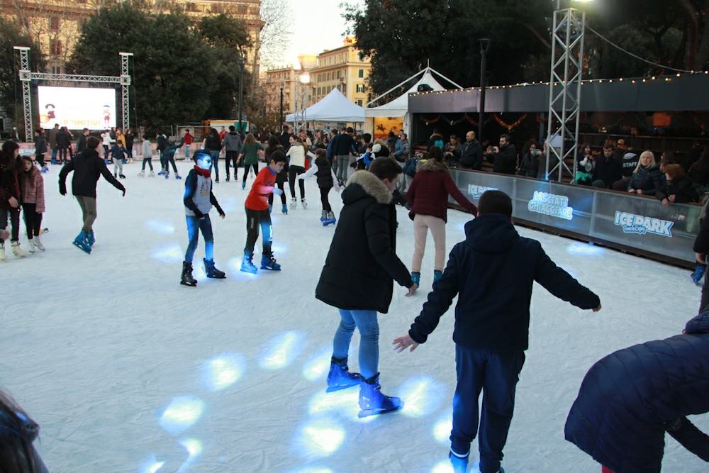 ice skating in rome