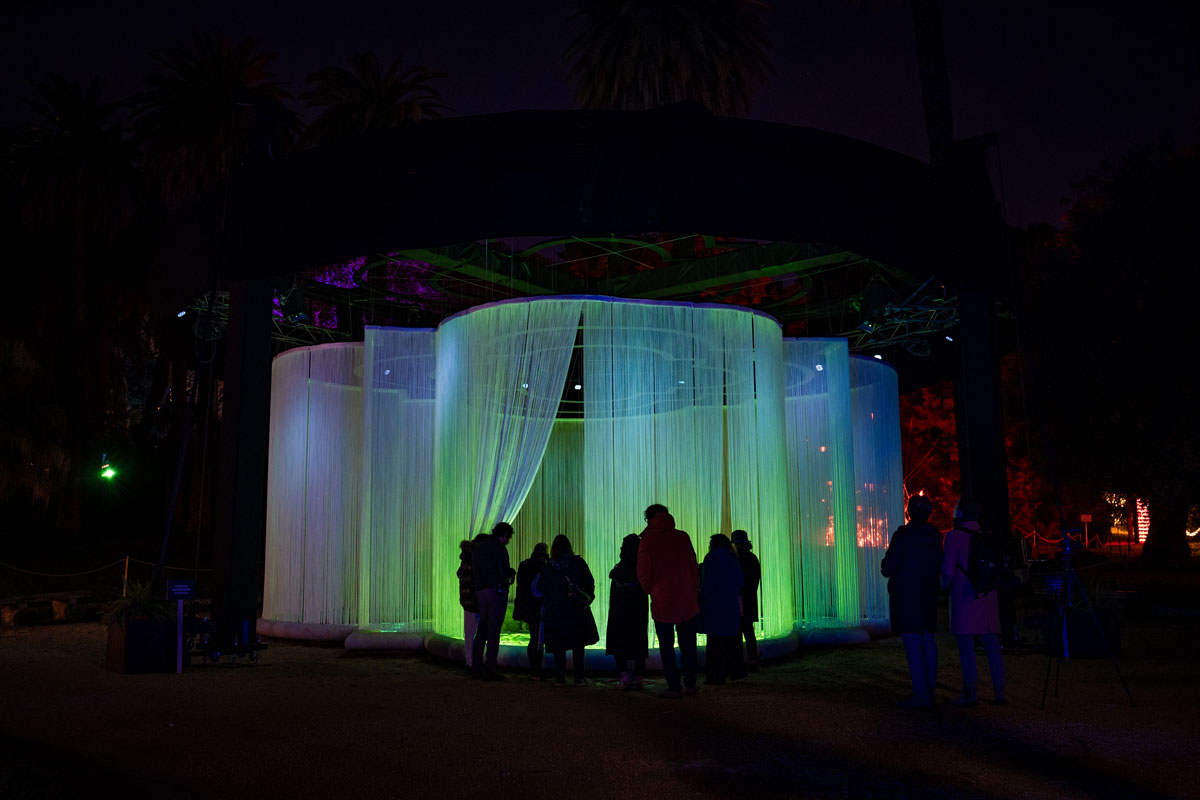 trame di luce orto botanico roma