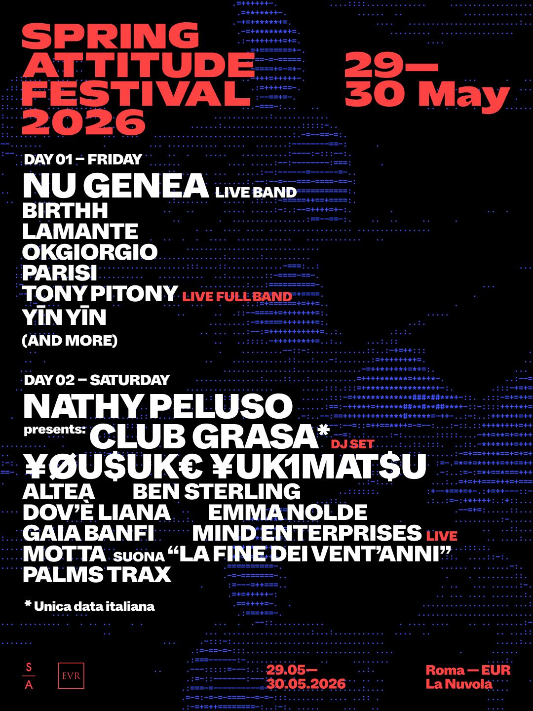 spring attitude 2026 line up