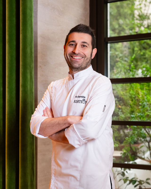 Antonio Gentile Executive Chef at Rome Edition Anima Restaurant