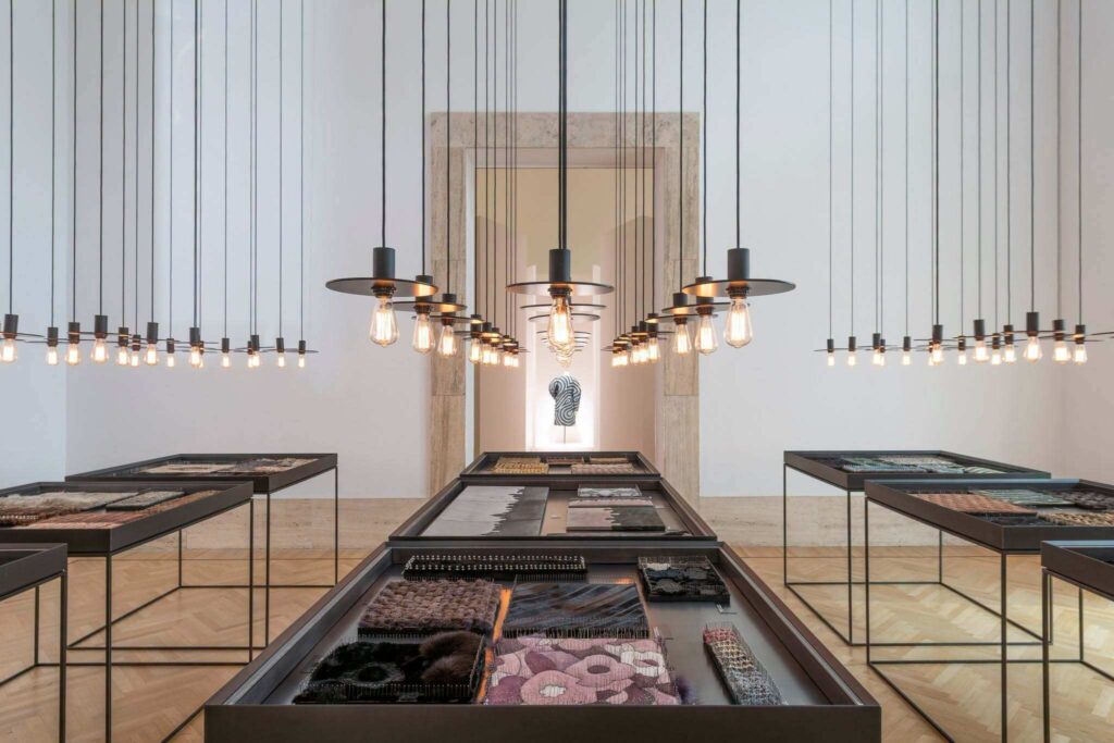 Fendi Karl Lagerfeld 1985 exhibition at Galleria Nazionale, Rome