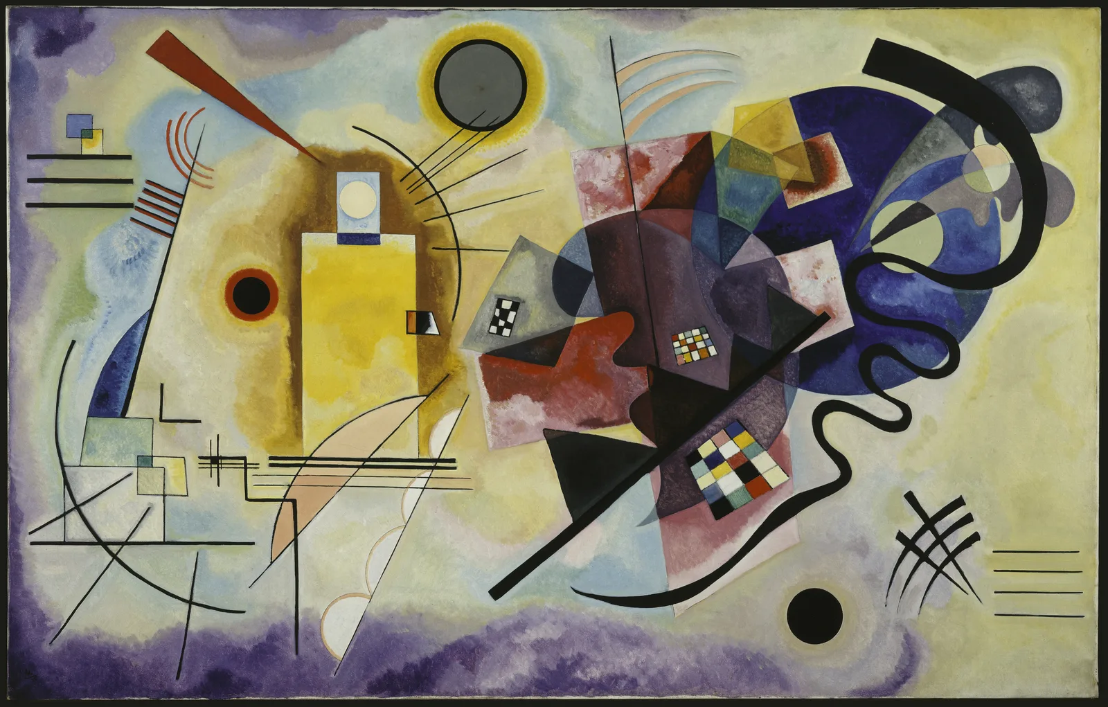 Vassily Kandinsky Gelb-Rot-Blau (Jaune-rouge-bleu) 1925