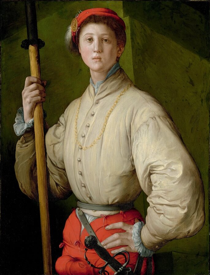 Pontormo's Portrait of a Halberdier from the J. Paul Getty Museum